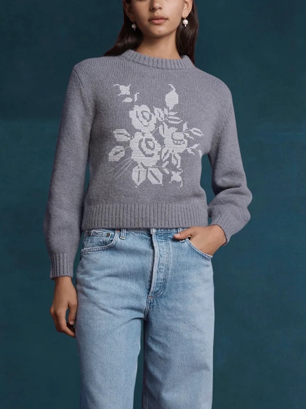 Lovaan The Eloise Jumper In Grey Size Small